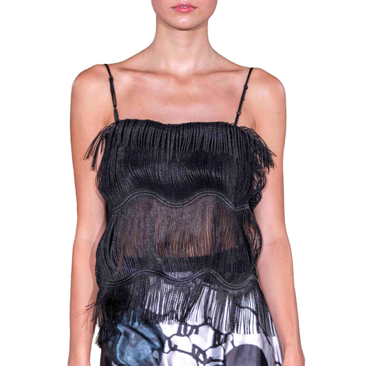 Black Fringe Cami