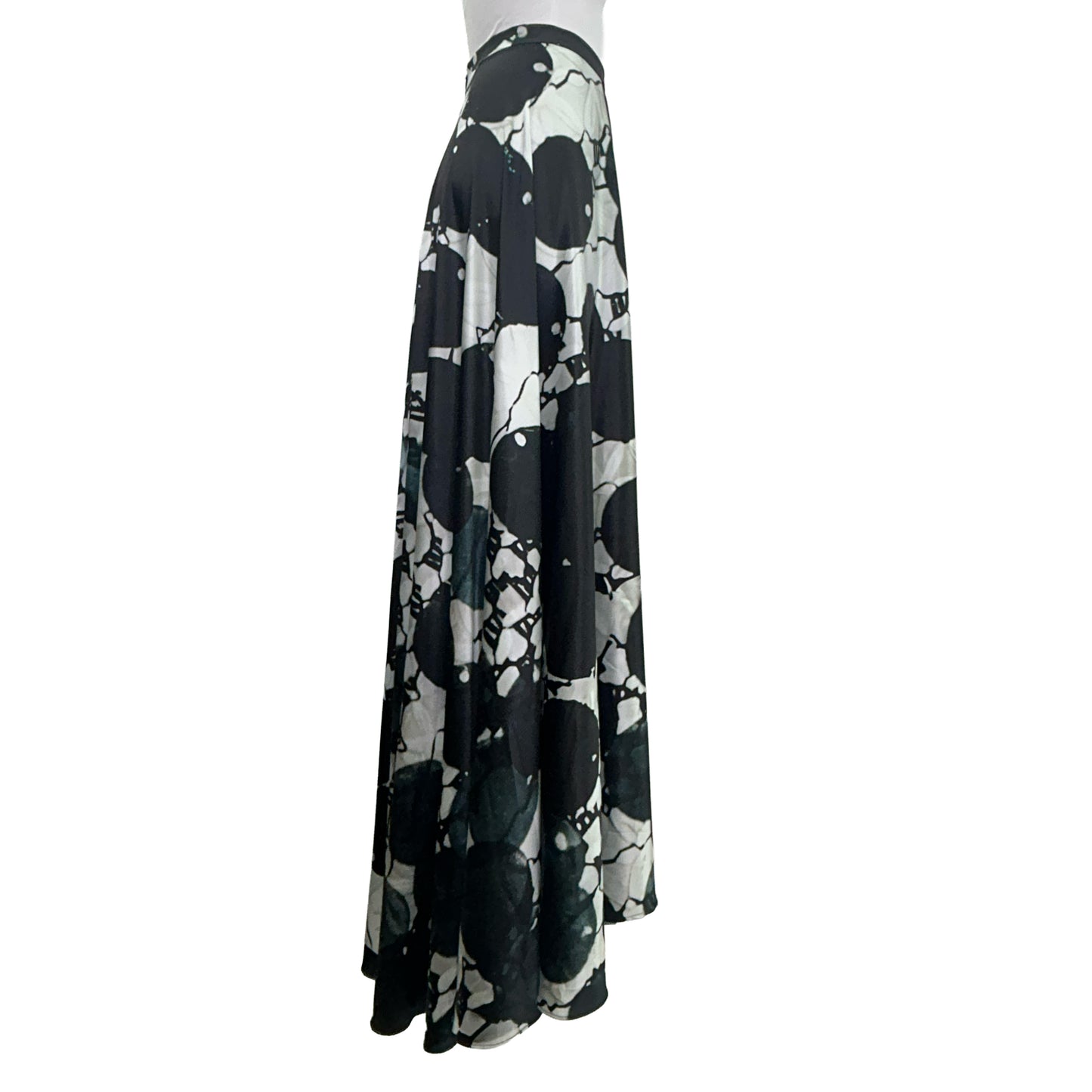 Dot Print Maxi Skirt