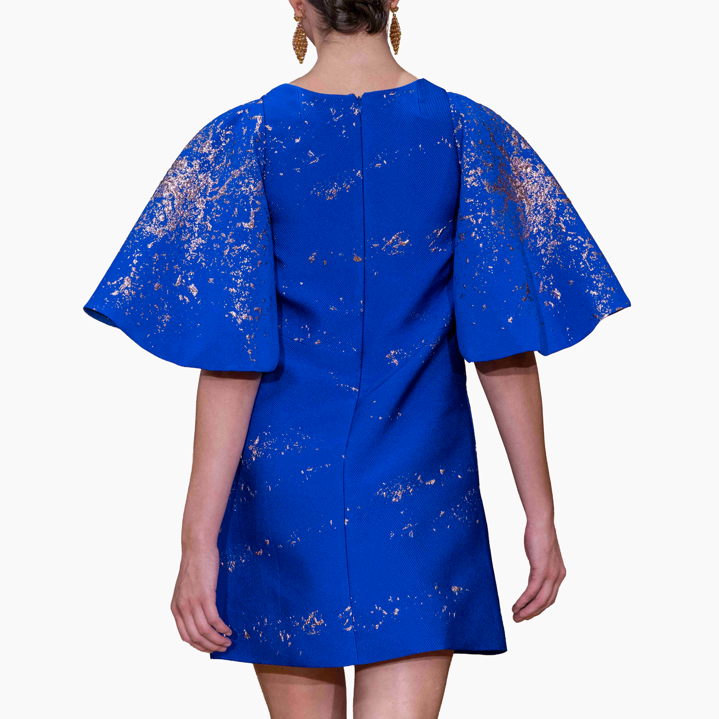 Brocade Flounce Dress
