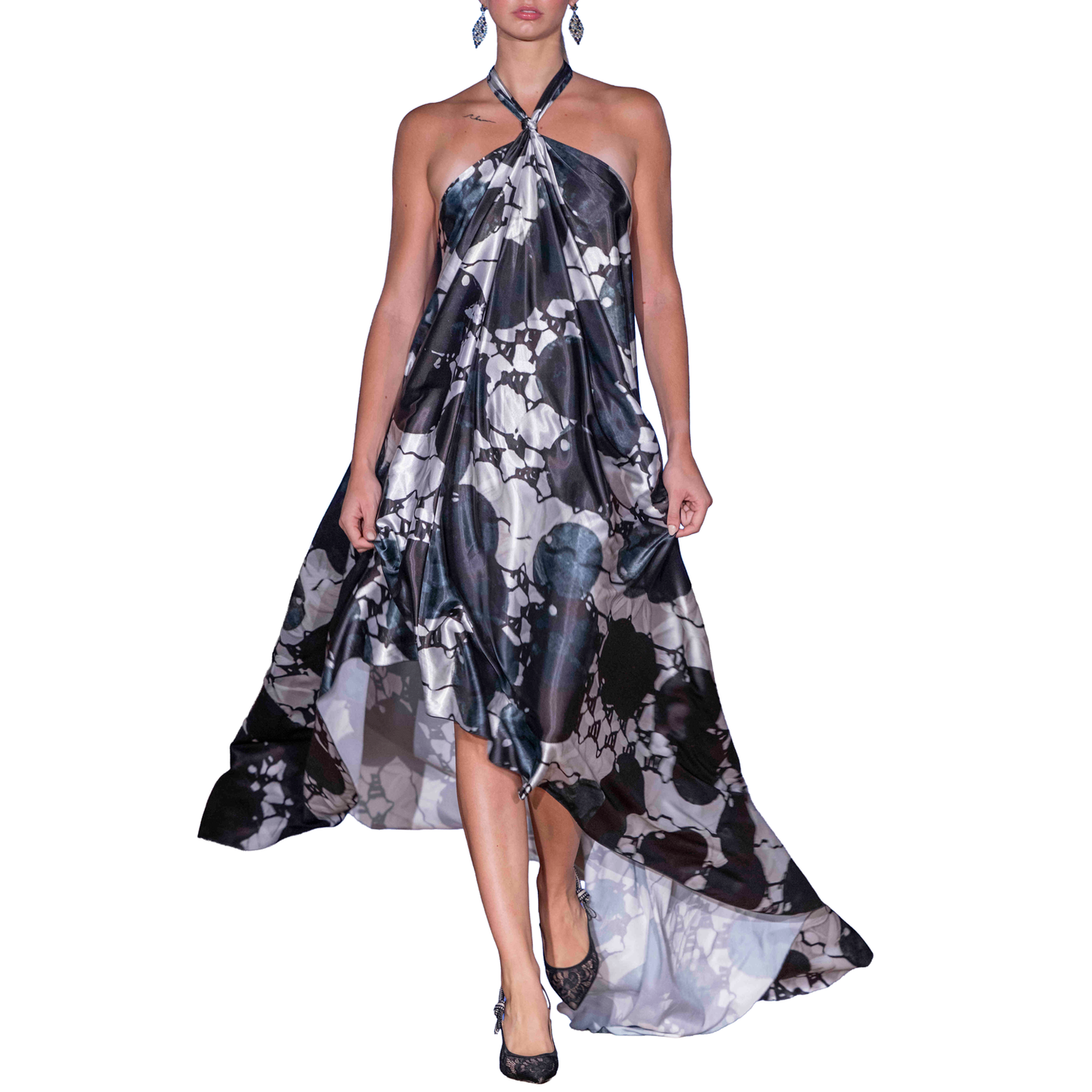 Dot Print Maxi Dress