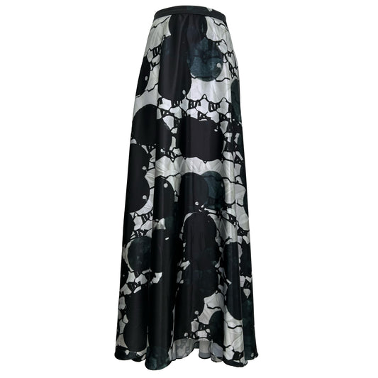 Dot Print Maxi Skirt