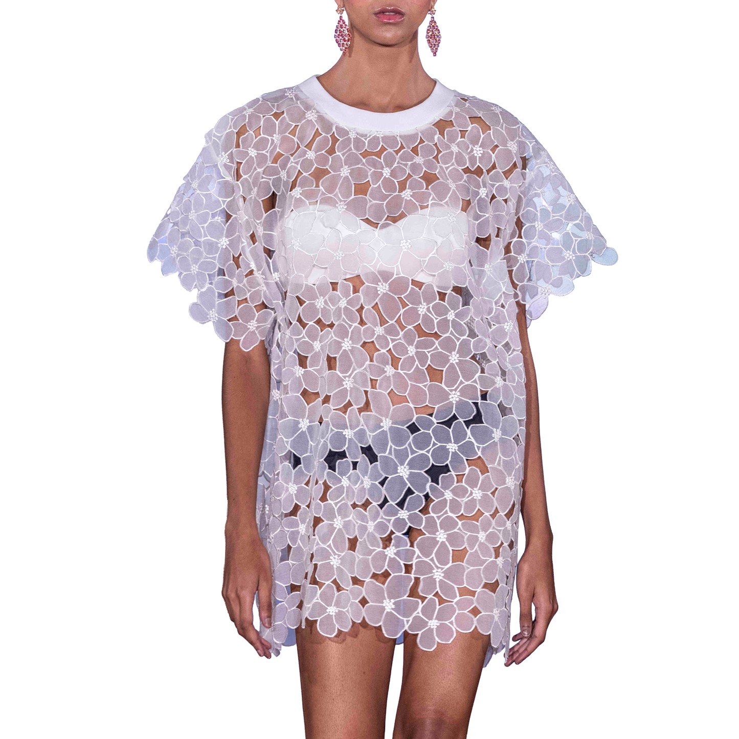 Embroidery Tee Top