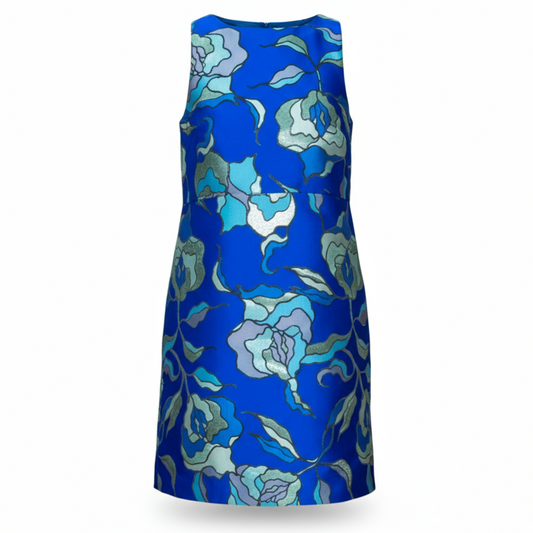 Tiffany Brocade Shift Dress ghost mannequin